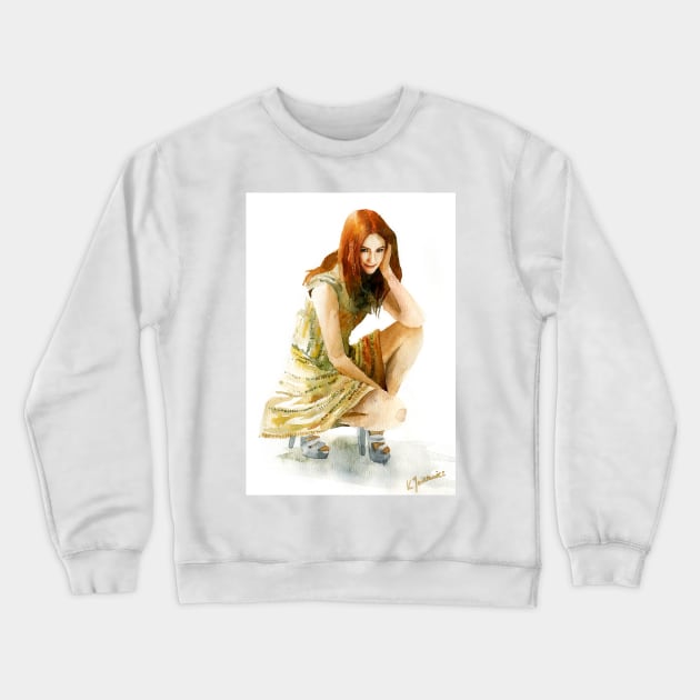 Karen Gillan Crewneck Sweatshirt by katjaskiewicz